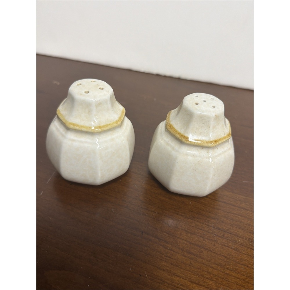 Mikasa Avante Venezia Set of Salt & Pepper Shakers Ivory Japan